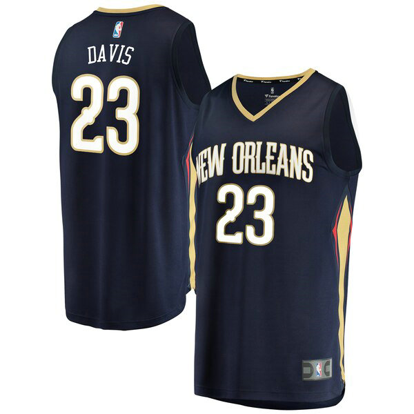 Maillot nba New Orleans Pelicans Icon Edition enfant Anthony Davis 23 Bleu marin
